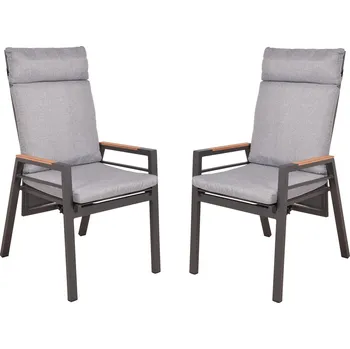 Zahradní sestava Vysoká židle MATERA, nastavitelná, sada 2 ks | 305496-2