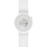 Swatch C-WHITE SB03W100 + 2 měsíce na vrácení zboží