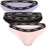 3PACK dámská tanga HUGO vícebarevná (50545680 964) M