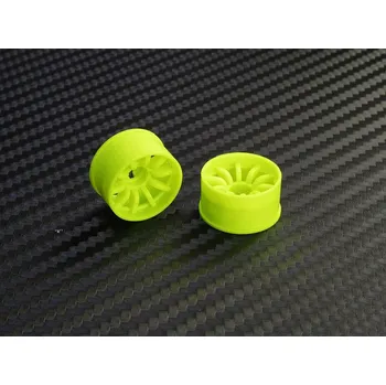 RC vybavení PN Racing Mini-Z 2WD Machine Cut 10 Spoke Rear Wheel R0 (Yellow)