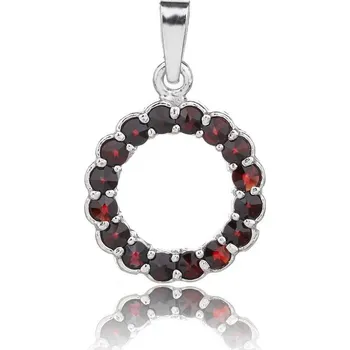 Řetízek Český Granát Jan Kos jewellery Stříbrný přívěsek 32105602