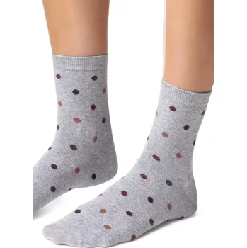 Pánské ponožky ZAKOSTKA DAMSKA WZOROWANA 099 SZARY MELANŻ 35-37