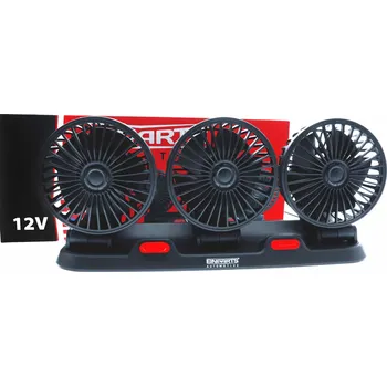 EPFAN01 Trojitý ventilátor do auta 12V 2 rychlosti černý
