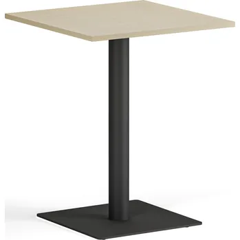 Psací stůl B2B Partner Konferenční stolek ENZO, 60x60 cm, černá podnož, bříza