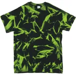 Tričko unisex The Mountain batikované Nebula - černé-zelené, 3XL