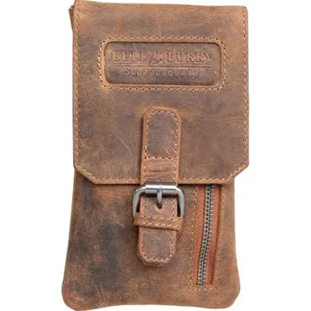 Kožená taštička Bull Burry na pásek nebo přes rameno z pevné kůže s látkovou podšívkou VYBALENÁ