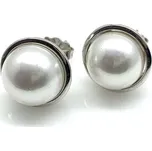 Šperky Jan Kos Jan Kos jewellery Stříbrné náušnice s bílou perlou 12106944