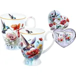Carmani® Hrnek 350 ml - Laura Lozano "Kolibříci" - sada 2 ks v srdci