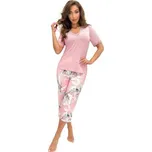 Dámské 3/4 pyžamo Donna Evita - viskóza Světle růžová 2XL(44)