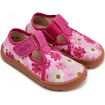 DĚTSKÉ PAPUČE NA SUCHÝ ZIP S KVĚTINAMI FRODDO CANVAS G1700439-4 RŮŽOVÉ 33