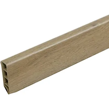 Podlahová lišta Soklová lišta SPC RIGID Vernon 2 m, spojka 2 ks, hnědá, Egibi - 1 rok na vrácení + DOPRAVA ZDARMA k Vám i zpět