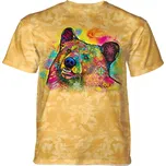 Tričko unisex The Mountain Russo Black Bear (medvěd) - žluté, S