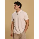 Sinsay - Bavlněné polo tričko - béžová - 775IR-02X - 775IR-02X-M