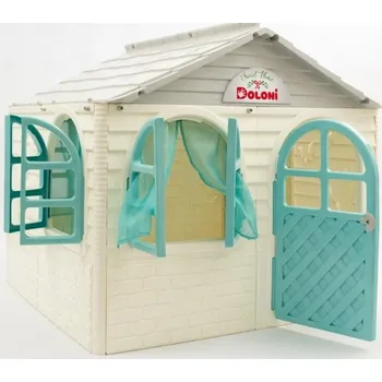 Hra na zahradu Doloni dětský zahradní domeček šedo-bílo-zelený XL