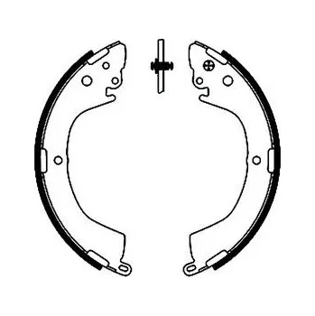 Brzdová čelist Sada brzdových čelistí TEXTAR 91050600