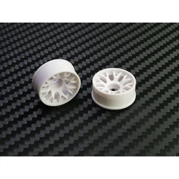 RC vybavení PN Racing Mini-Z 2WD Machine Cut BBS Front Wheel F1 (White)
