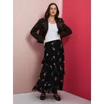 Sinsay - Midi sukně s asymetrickým volánem a květinovým vzorem - vícebarevná - 353GZ-MLC - 353GZ-MLC-XXL