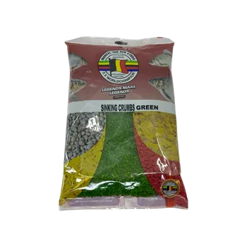 Návnadová surovina MVDE Sinking Crumbs Green 500g