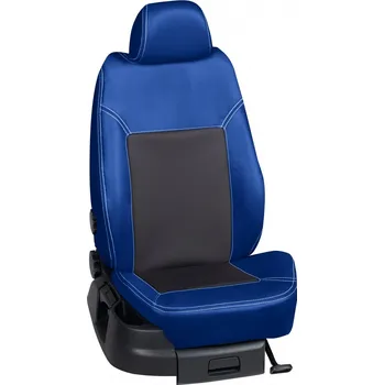 Potah sedadla Autopotahy Ford C-MAX / 2016, 5 dveří, TREND PLUS, KOŽENKA > K0023 (K0023 / Modrý koženkový bok)