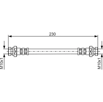 Brzdová hadice Brzdová hadice BOSCH 1 987 481 111