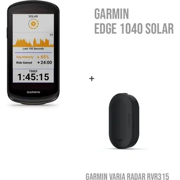 GPS navigace Garmin Edge 1040 Pro Solar + Radar Varia RVR 315 + dárek