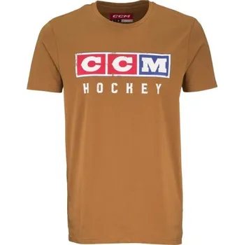 Pánské oblečení CCM Triko CCM Vintage YTH, Barva BRO, Velikost XL 617857