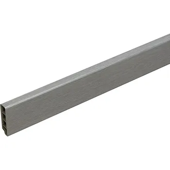 Podlahová lišta Soklová lišta SPC RIGID Toronto 2 m, koncovky 1 ks pravá + 1 ks levá, šedá, Egibi - 1 rok na vrácení + DOPRAVA ZDARMA k Vám i zpět