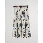 Sinsay - Viskózová midi sukně s květinovým vzorem a páskem - vícebarevná - 295GZ-MLC - 295GZ-MLC-XXL