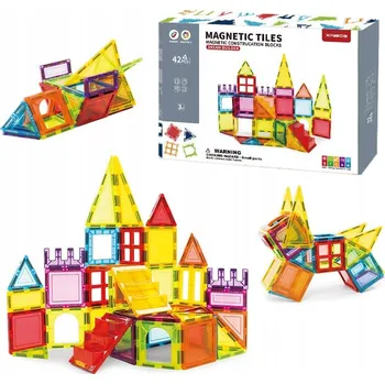 ostatní stavebnice Magnetická stavebnice Dream Builder 42ks sada - Magnetic Tiles