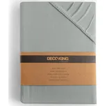 DecoKing Bavlněné jersey prostěradlo Amber šedé Deco king Rozměr prostěradlo DecoKing: 80-90x200 cm 30cm 212962584