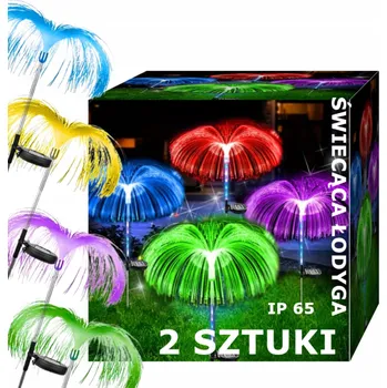 Venkovní osvětlení Solární lampa medúza s hvězdou - RGB (vícebarevná) - 2 ks