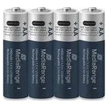 Lithium-iontová Nabíjecí Baterie MediaRange AAA (R3) 500 mAh, 4 ks
