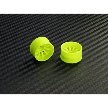 RC vybavení PN Racing Mini-Z 2WD Machine Cut 10 Spoke Rear Wheel R2 (Yellow)