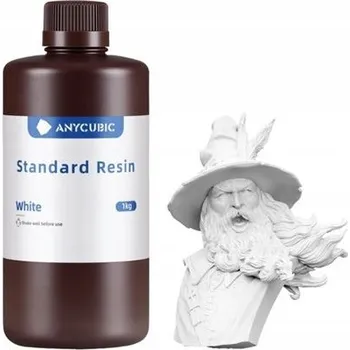 Filament Pryskyřice AnyCubic UV Resin Standard White - bílá