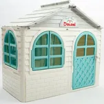 Doloni dětský zahradní domeček šedo-bílo-zelený