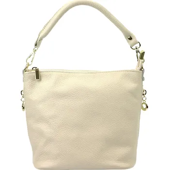 Kabelka Kožená kabelka Patrizia 419-040-GL světle béžová