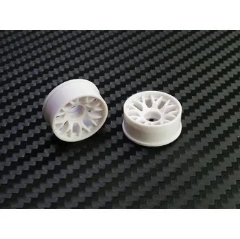 RC vybavení PN Racing Mini-Z 2WD Machine Cut BBS Front Wheel F0 (White)