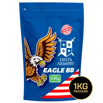 Airsoft Delta Armory airsoftové kuličky BIO EAGLE 0,40g 2500ks - bílé