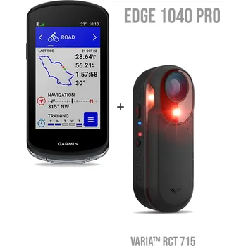GPS navigace Garmin Edge 1040 Pro + Garmin Varia RCT 715 + dárek