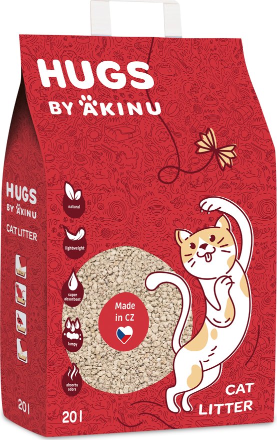 Caty HUGS by Akinu Křemelinové stelivo pro kočky 20 l