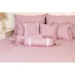 Podpěrová s.r.o. Krepové povlečení PROUŽKOVANÉ růžové Velikost: 140x200 cm (1 ks), 70x90 cm (1 ks)