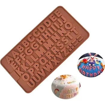 Nádoba na pečení Dortisimo Silikonová forma na čokoládu Abeceda