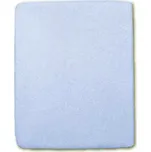 Nepropustné froté prostěradlo 120 × 60 světle modré
