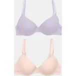 Sinsay - Sada žebrovaných push-up podprsenek 2 pack - vícebarevná - 530GV-MLC - 530GV-MLC-80B