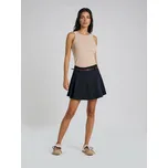 Sinsay - Plisovaná mini sukně s páskem a příměsí viskózy - námořnická modrá - 293GZ-59X - 293GZ-59X-S