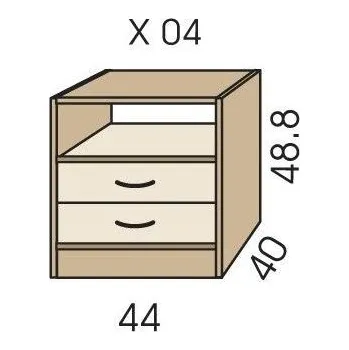 Noční stolek Noční stolek JIM 5 X 04