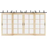 Systém pro montáž posuvných dveří, 305 cm, ocel, černý