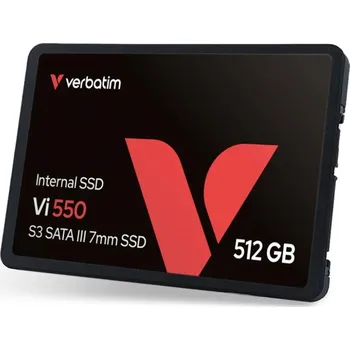 Interní pevný disk VERBATIM SSD Vi550 S3 512GB SATA III, 2.5” W 535/ R 560 MB/s