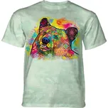 Tričko unisex The Mountain Russo Black Bear (medvěd) - světle zelené, XXL