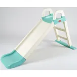 Doloni skluzavka s madlem 140 cm bílo-modrá